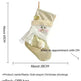 Santa Snowman Gold Christmas Stockings Pendant Candy Bag - EX-STOCK CANADA