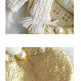 Santa Snowman Gold Christmas Stockings Pendant Candy Bag - EX-STOCK CANADA