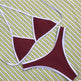 Women's Halter Triangle Bikini Set – Contrast Trim