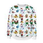 Ugly Christmas Sweater For gift Santa Deer Elf Funny Pullover - EX-STOCK Canada