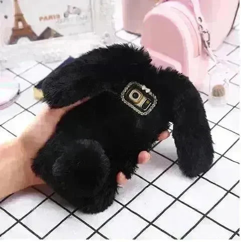 Cute Creative Rabbit Plush warm phone case women - EX-STOCK CANADA