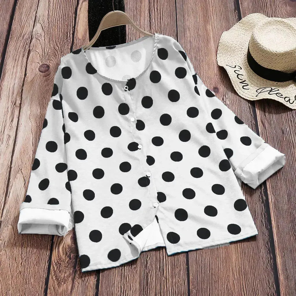 Women Print Blouse - EX-STOCK CANADA