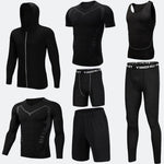 Compression Sport Fitness Workout Gym Outfit 7pcs set for men - EX-STOCK Canada