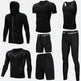 Compression Sport Fitness Workout Gym Outfit 7pcs set for men - EX-STOCK Canada