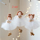 Christmas White Tulle Skirt Golden Wings Angel Girl Pendant EX-STOCK Canada 