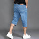 Men's Denim Shorts Light Blue Mid Length Jeans Short - EX-STOCK Canada