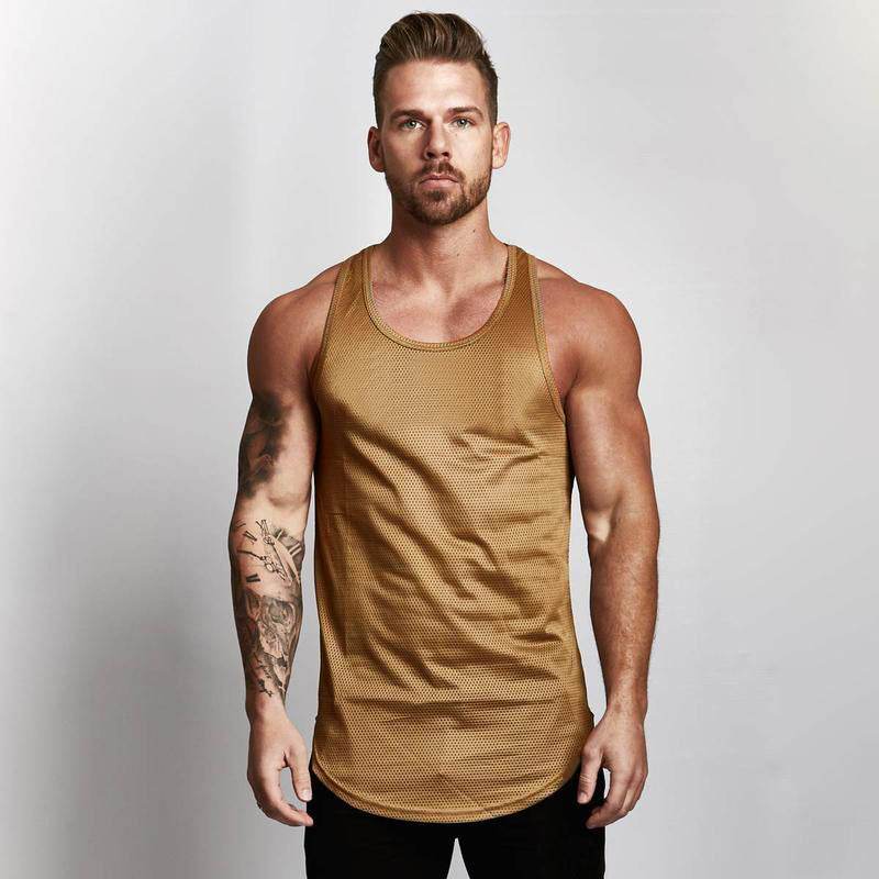 Sleeveless Sportwear vest Fitness Workout Gym Tank top for men - EX-STOCK Canada