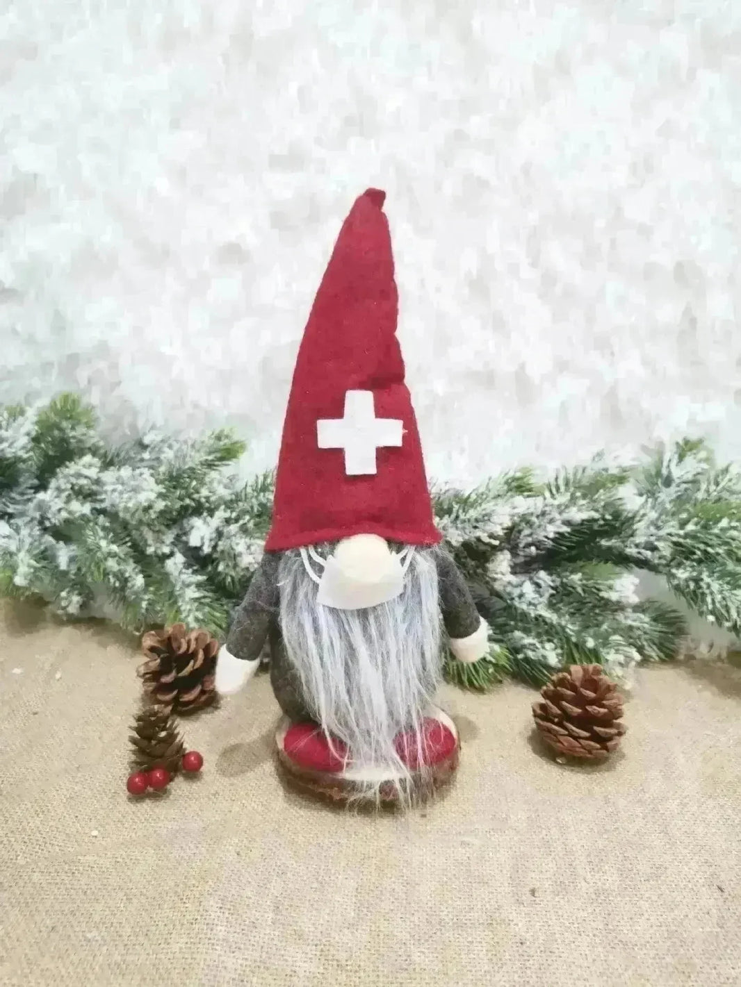 Faceless Dolls Ornaments Nordic Forester Santa Claus Ornaments Christmas Window Decoration - EX-STOCK CANADA