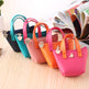 Korean Candy Colour Mini Coin Purse – Cute PU Leather Novelty Tote Bag | Black, Pink, Blue, Orange