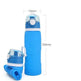 Foldable silicone Travel Hydrating water bottle - EX-STOCK Canada