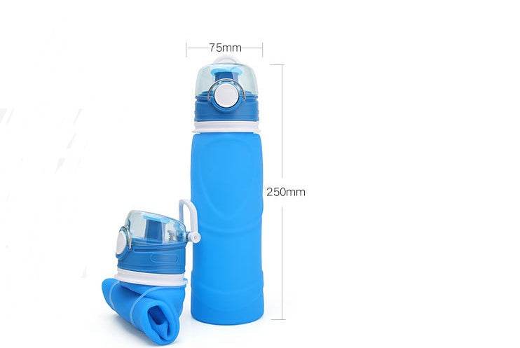 Foldable silicone Travel Hydrating water bottle - EX-STOCK Canada