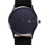 Men watch Fashion Business Large Dial Watch For Men's Matte Belt Simple Quartz Wrist Watch Men clock - EX-STOCK Canada