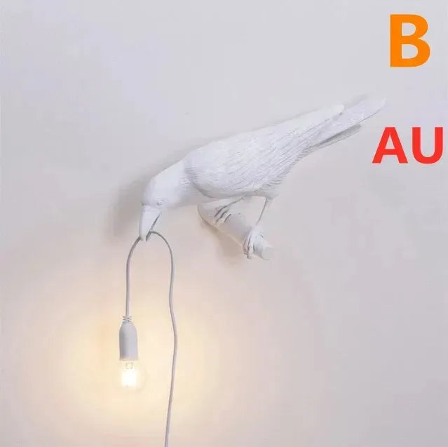 Creative Auspicious Bird Resin Wall Lamp Decoration - EX-STOCK CANADA