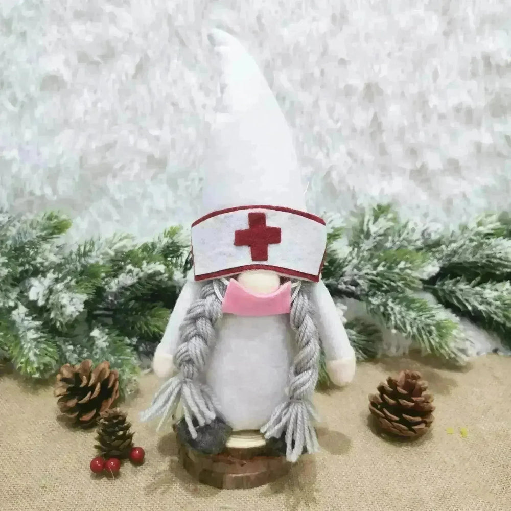 Faceless Dolls Ornaments Nordic Forester Santa Claus Ornaments Christmas Window Decoration - EX-STOCK CANADA