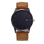 Men watch Fashion Business Large Dial Watch For Men's Matte Belt Simple Quartz Wrist Watch Men clock - EX-STOCK Canada