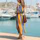 Stripe Shirt Women's Dress Spring Summer Chiffon V-neck Sexy Maxi Dresses Sexy Elegant Casual Girl Lace Women Long Sleeve - EX-STOCK CANADA