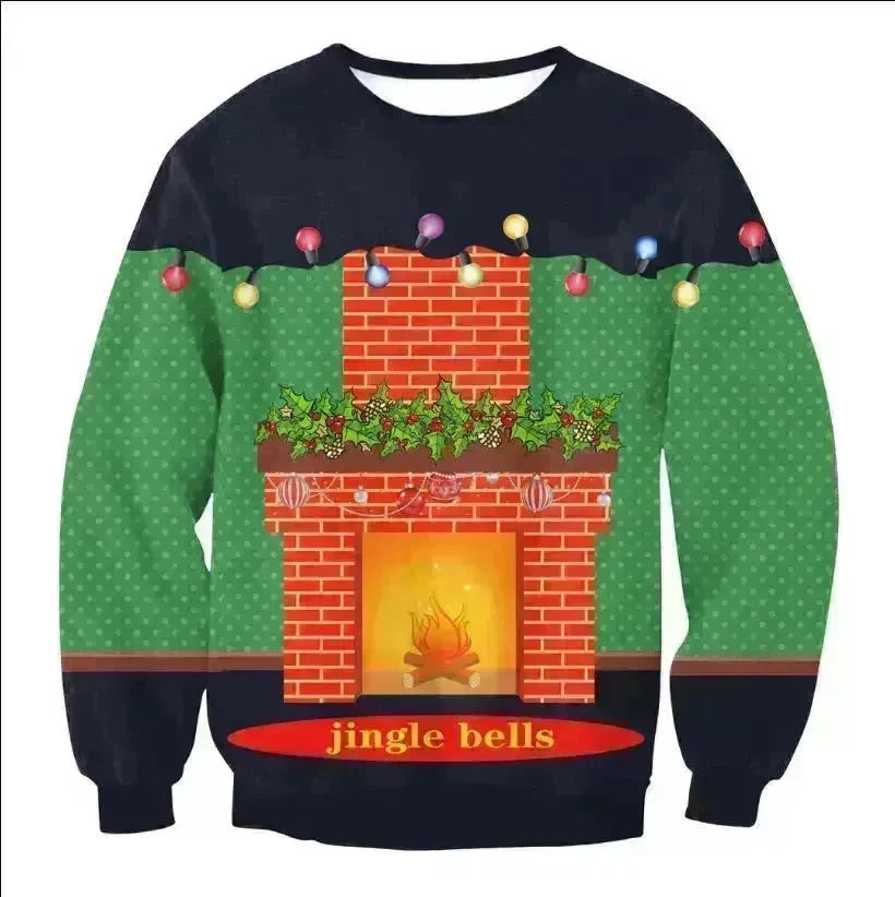 UGLY CHRISTMAS SWEATER Vacation Santa Elf Funny Womens Men Sweaters Tops Autumn Winter Clothing - EX-STOCK CANADA