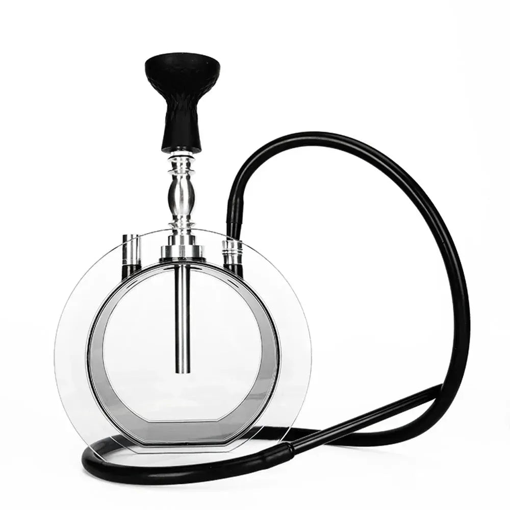 Acrylic round pot hookah set - EX-STOCK CANADA