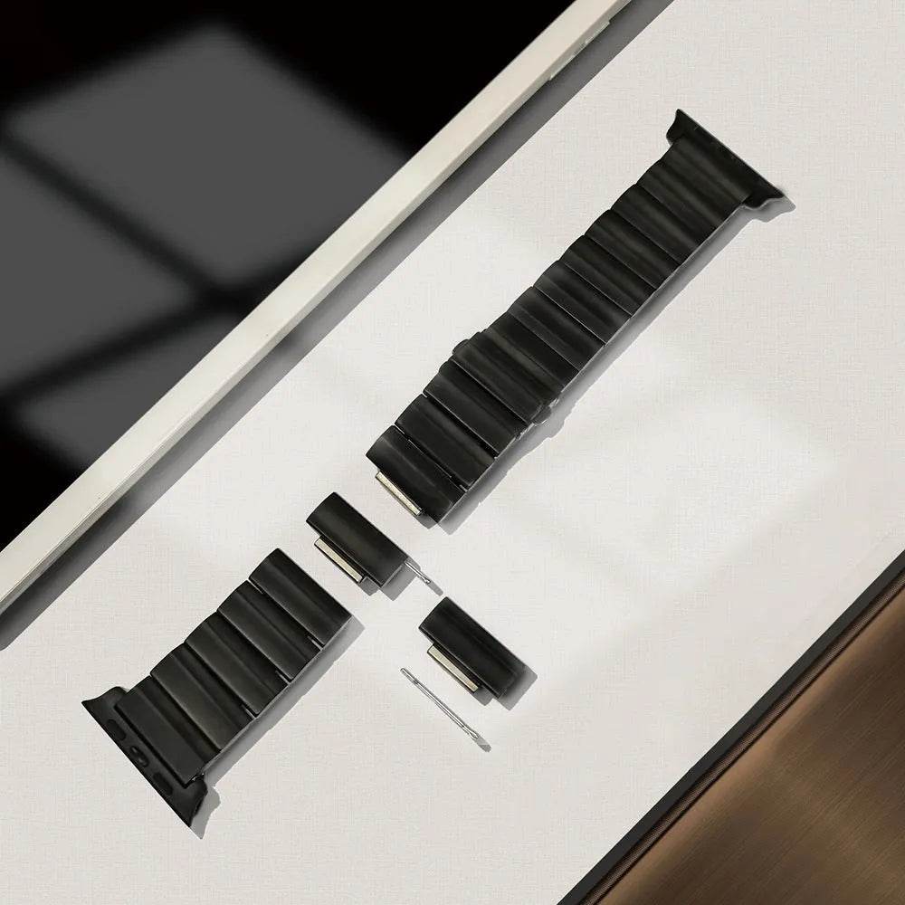 Large Particle Titanium Alloy Watch Strap - EX-STOCK Canada