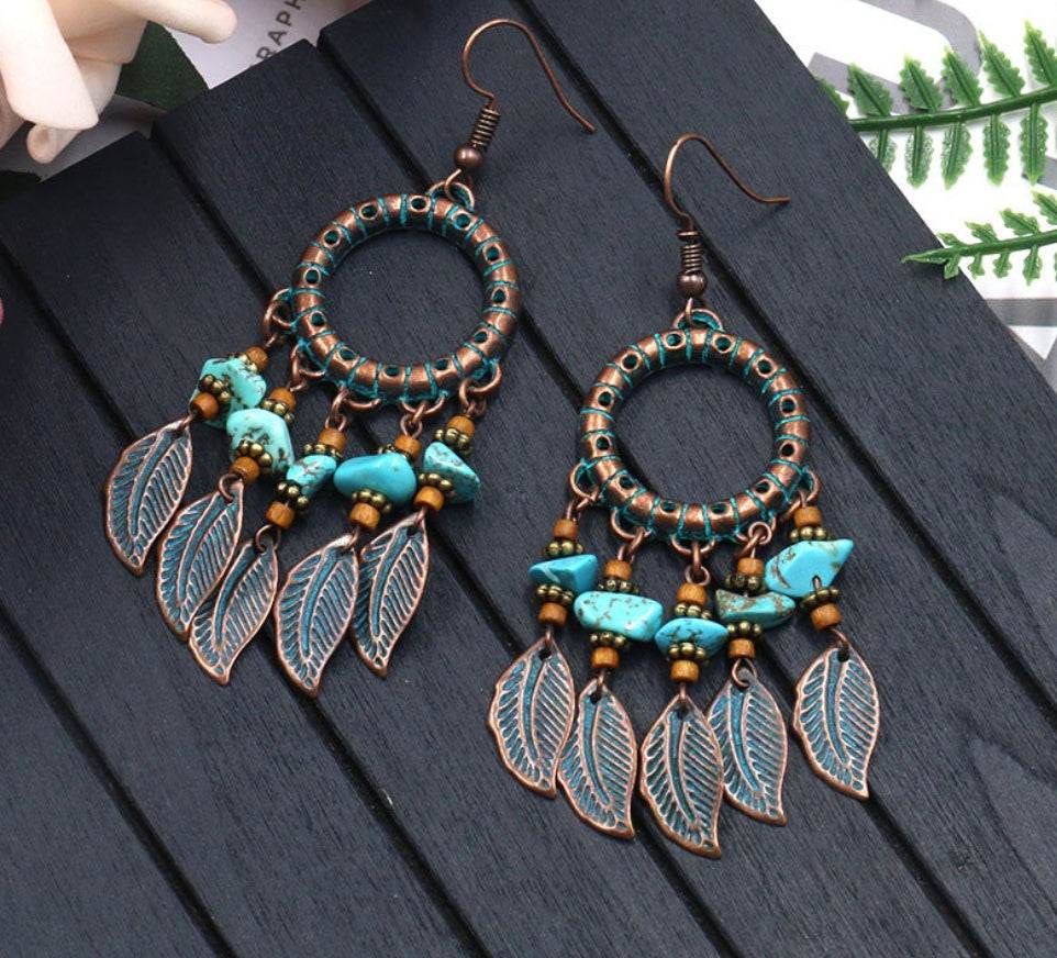Handmade beaded tassel earrings - EX-STOCK Canada