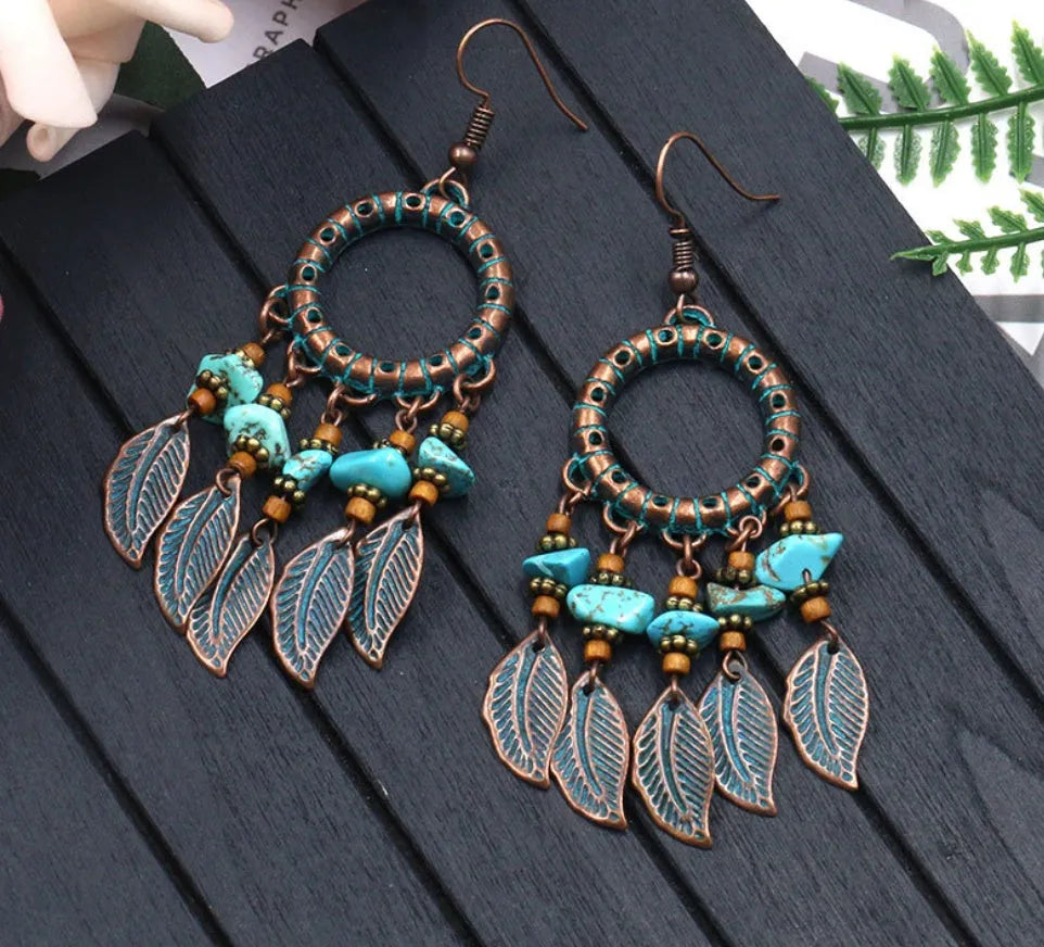 Handmade beaded tassel earrings - EX-STOCK CANADA