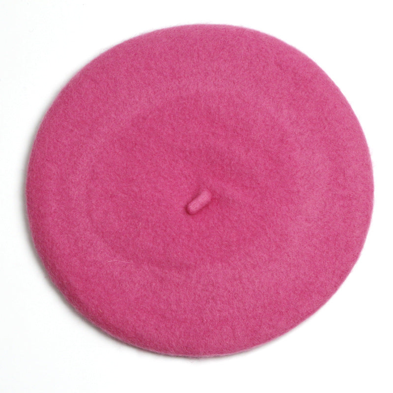 Autumn And Winter Hat Women's Wool Beret | EX-STOCK product gallery photo 17