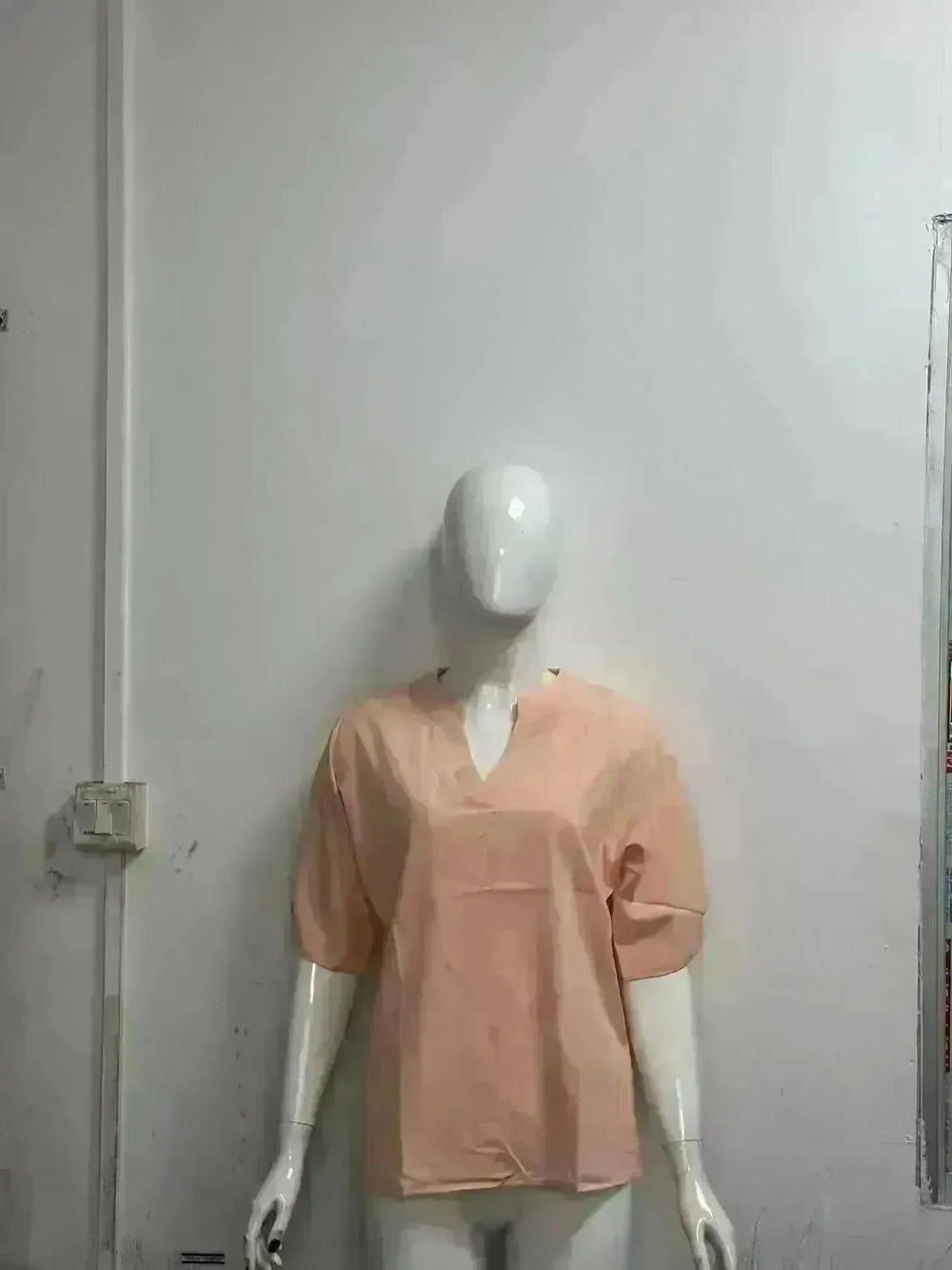 Summer Short-sleeved Chiffon Shirt New V-neck blouse Women's Casual Versatile Clothing Evening Tops for Women - EX-STOCK CANADA