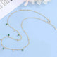 Generous water drop emerald zircon necklace - EX-STOCK CANADA