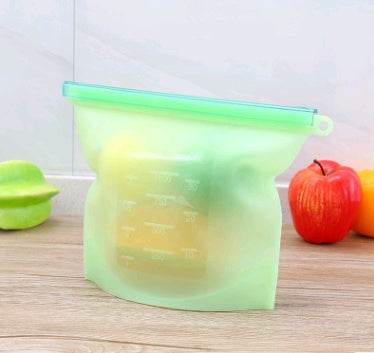 Reusable Silicone food storage bag vacuum sealed bag - EX-STOCK Canada