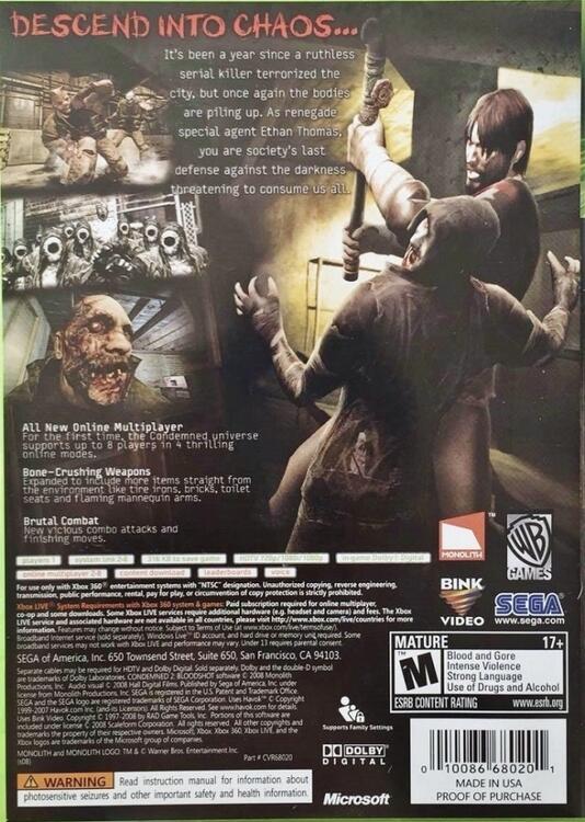 Condemned 2: Bloodshot 