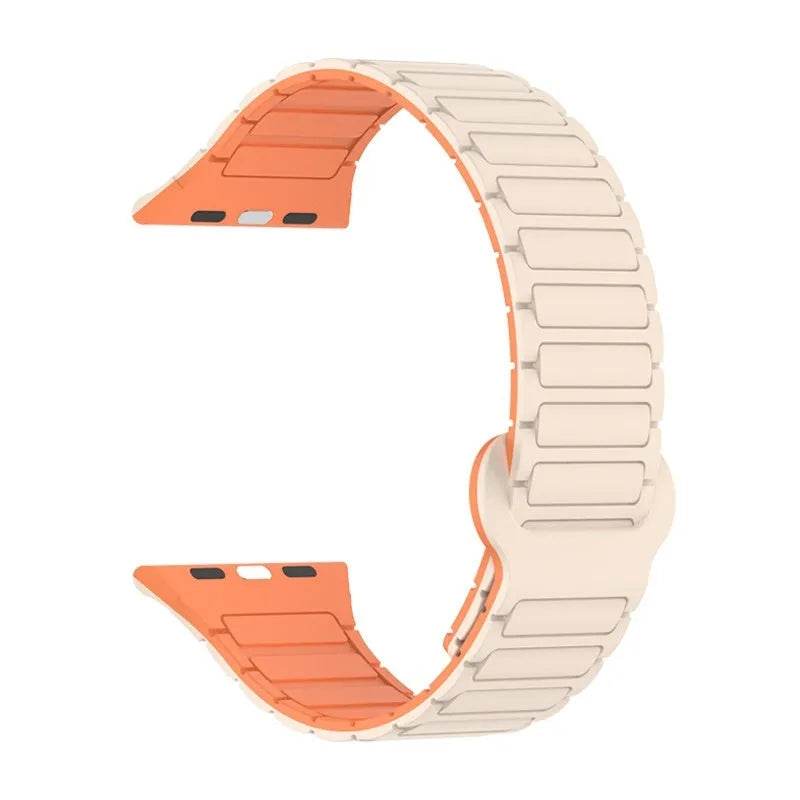 Iwatch Three-plant Silicone Two-color Watch Strap - EX-STOCK Canada