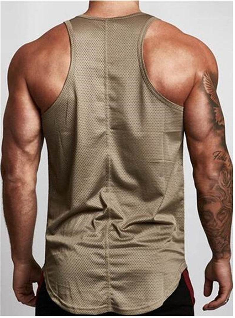 Sleeveless Sportwear vest Fitness Workout Gym Tank top for men - EX-STOCK Canada