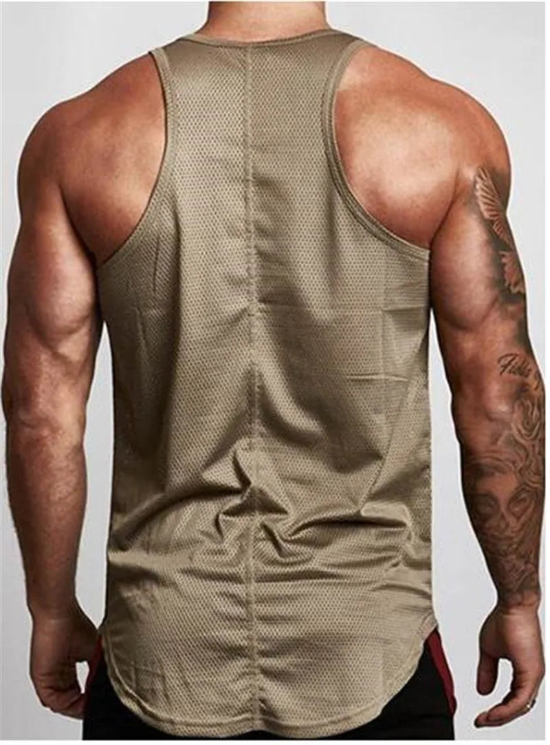 Sleeveless Sportwear vest Fitness Workout Gym Tank top for men - EX-STOCK CANADA