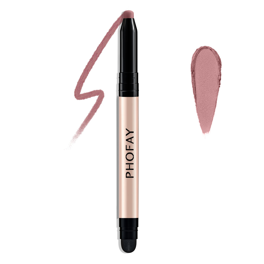 Makeup pen with pink shade and PHOFAY branding on a white background
