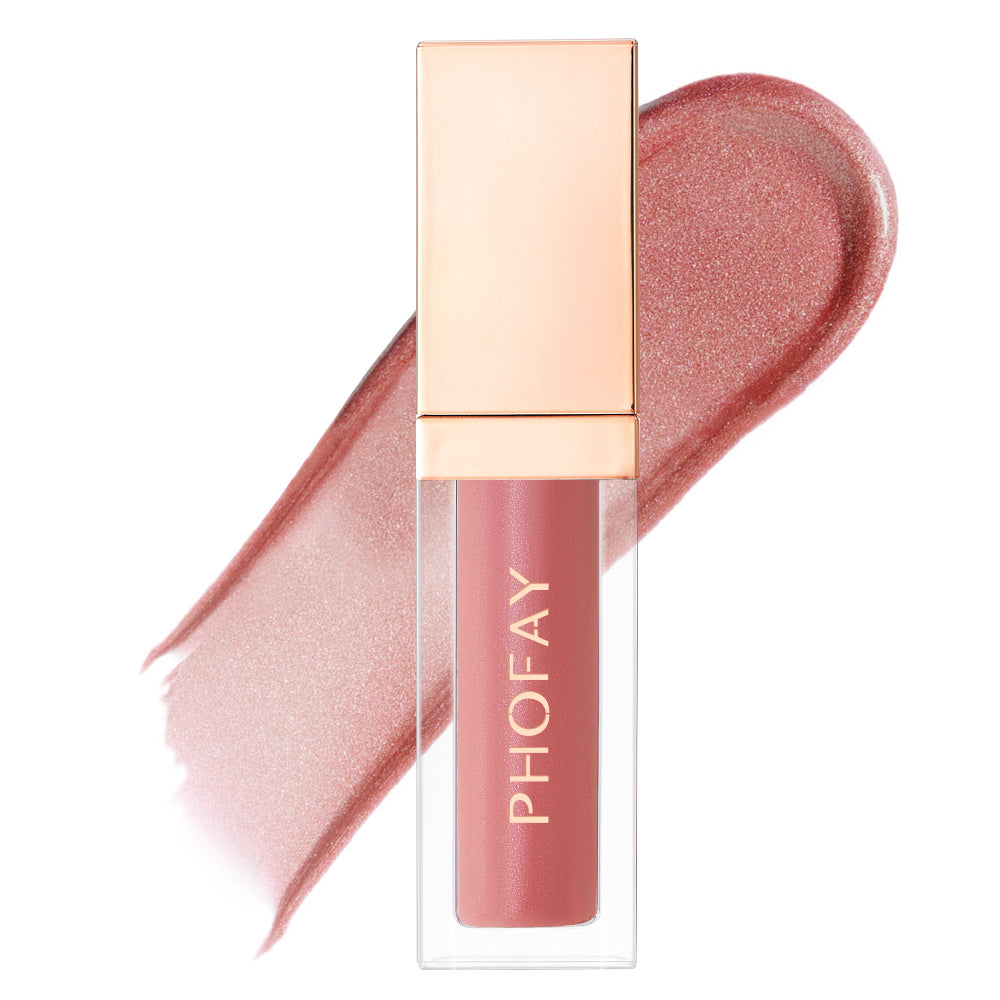 PHOFAY Ultra-Glossy Lip Gloss – High-Shine Colour, 6ml (8 Shades + Set)