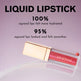 PHOFAY liquid lipstick with hydration benefits on a pink background