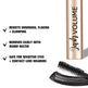 Lash Volume mascara with product features listed on a white background
