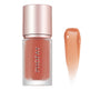 Lip gloss with rose gold cap and PHOFAY branding on a white background