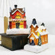 Christmas Decorations Resin Small House Luminous Ornaments - EX-STOCK CANADA