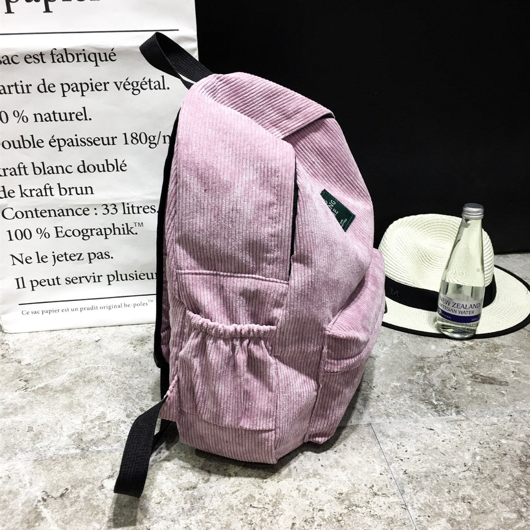 Large Corduroy Canvas Backpack EX-STOCK