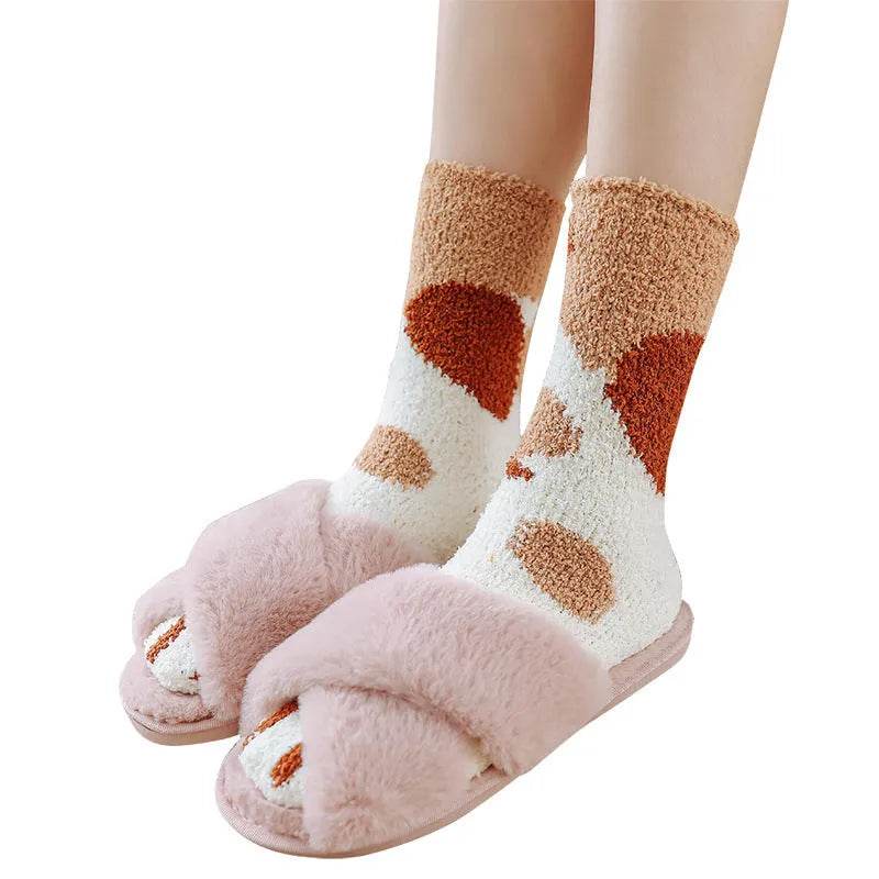 Winter House floor Fleece socks - EX-STOCK Canada