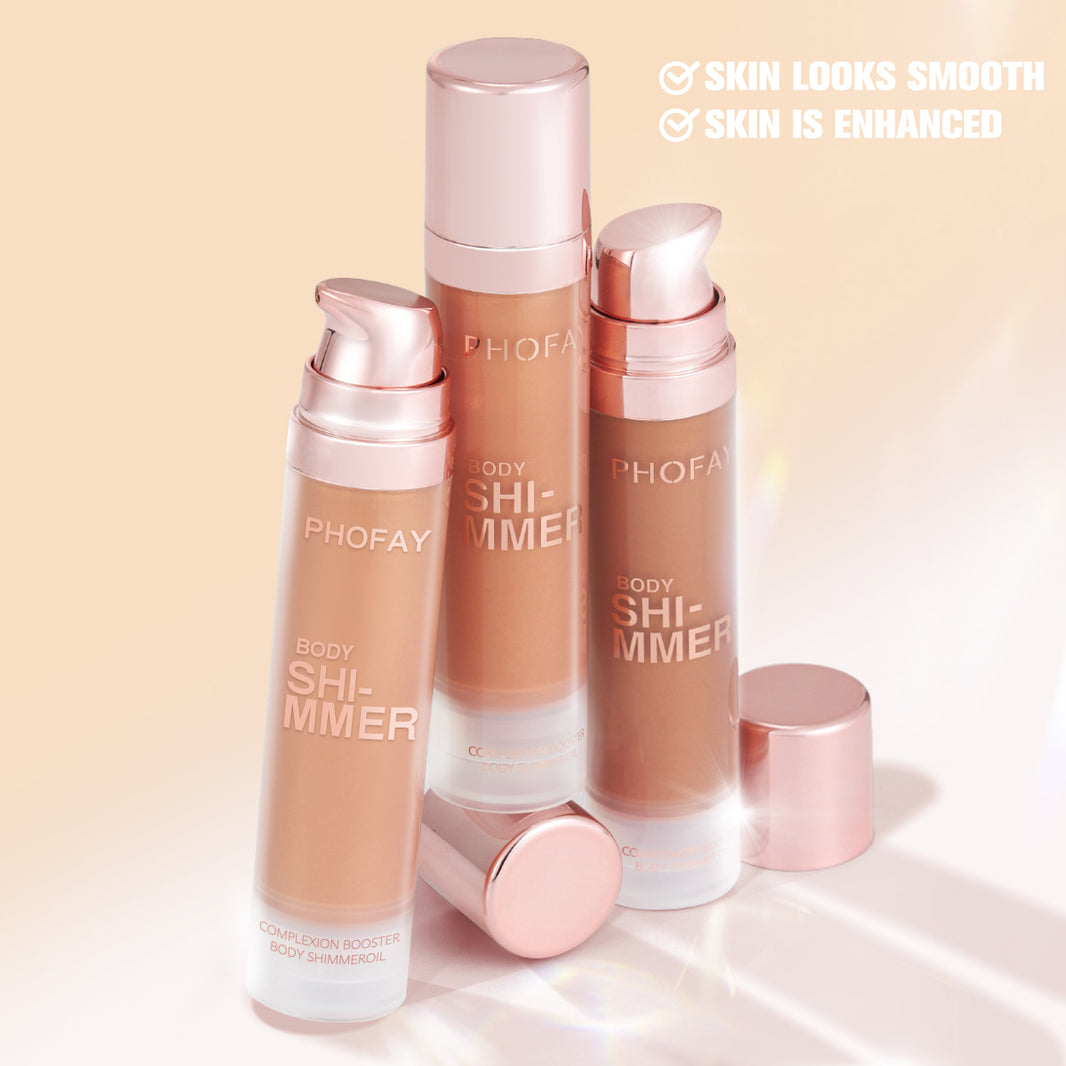 PHOFAY Body Shimmer Oil – Lightweight Glow Oil (25 mL, 4 Shades)