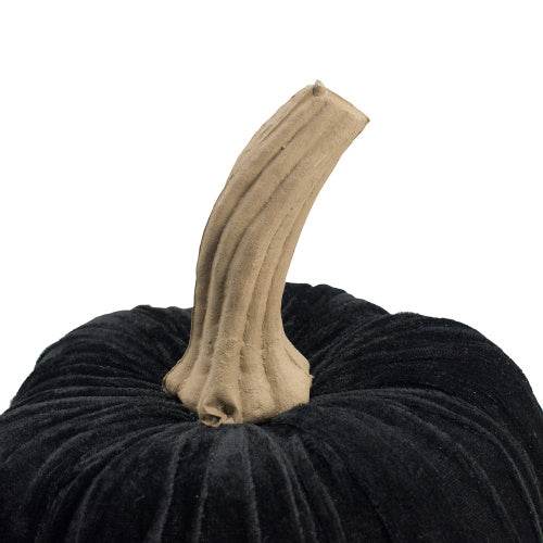 9.5 Black Velvet Pumpkin Large, For Holiday Halloween Decor - EX-STOCK Canada