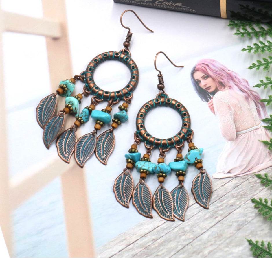 Handmade beaded tassel earrings - EX-STOCK Canada