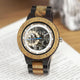Montre automatique mécanique en bois de luxe pour hommes | EX-STOCK Canada 