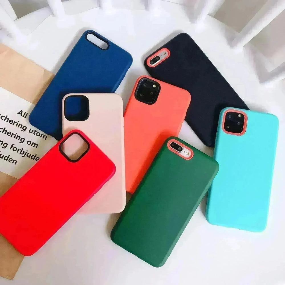 Plain Soft Silicone Mobile iphone phone case Unisex - EX-STOCK CANADA