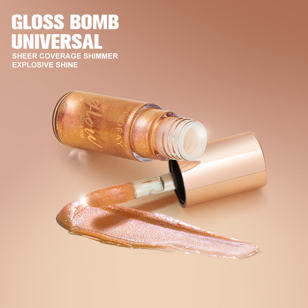 PHOFAY Moisturizing Shimmer Lip Gloss – 7.5ml (6 Shades + Sets)