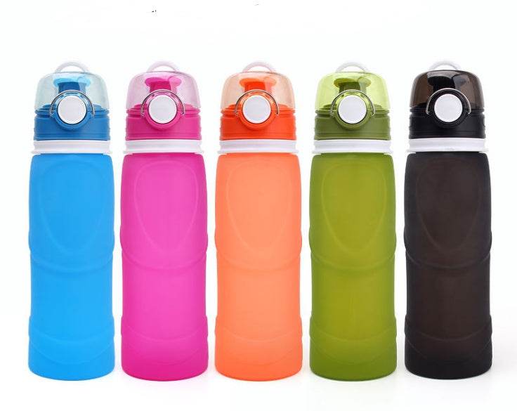 Foldable silicone Travel Hydrating water bottle - EX-STOCK Canada