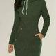 Women New hooded zipper pullover mid-length sweater - EX-STOCK CANADA