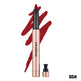 Lipstick with red smudge and 'PHOFAY' branding on a white background